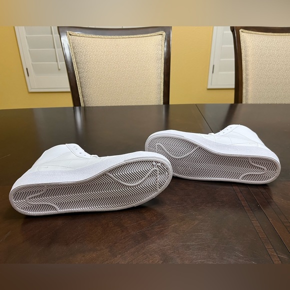 New Nike Blazer Mid 77 Leather White Sneaker Shoes 6Y - Picture 12 of 12